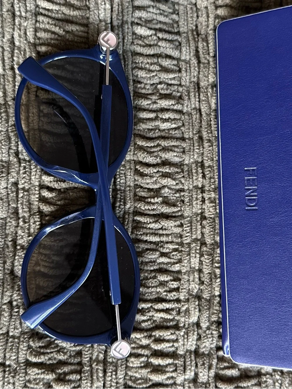 Fendi Women's Blue Round Sunglasses